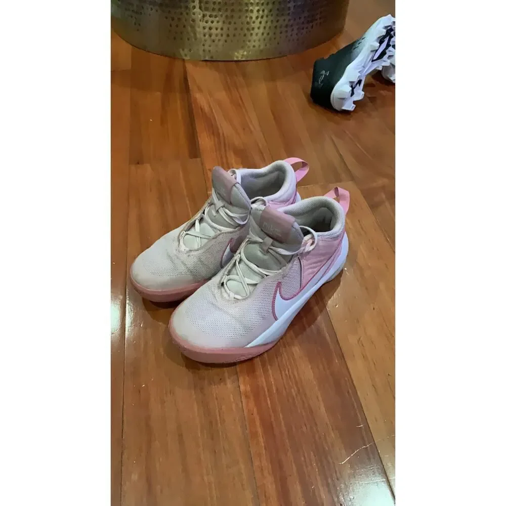 Nike Women's Athletic Sneakers US 4Y Pink White Hustle